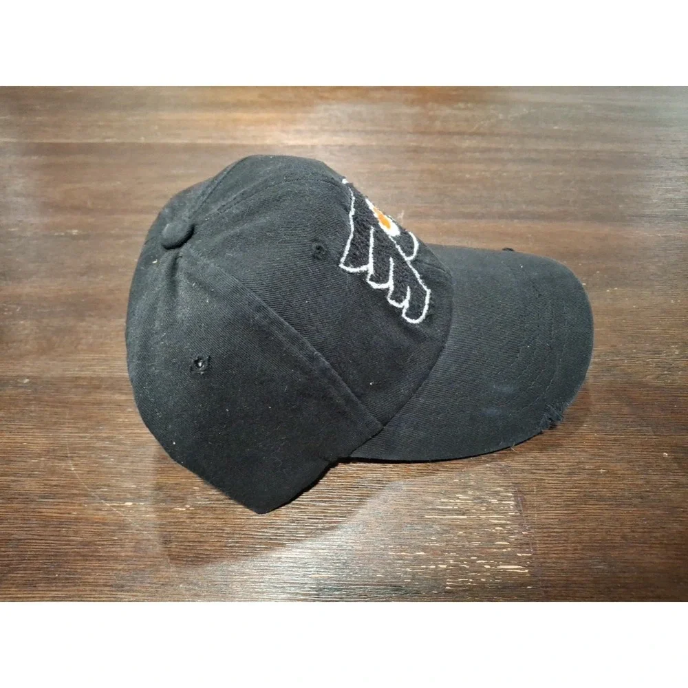 Philadelphia Flyers Retro Brand Black Worn Style Flexfit Slouch Hat -L/XL - New!